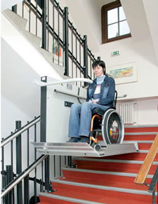 a straight stairlift